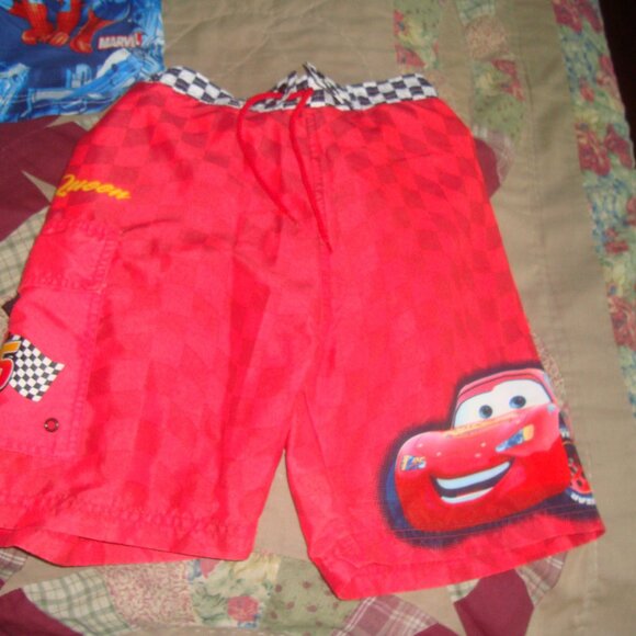 Cars Swim Shorts Youth Size 7-8 - Picture 1 of 2